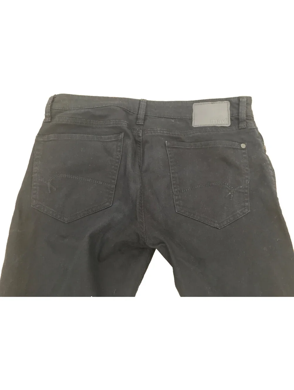 Mavi Jeans Mens 31x30 Black Jake Slim Straight Premium Dark Wash Stretch Denim